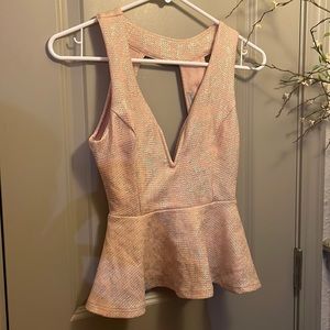 Charolette Russe - Pink/gold pattern wired club/night shirt - Size XS - $5